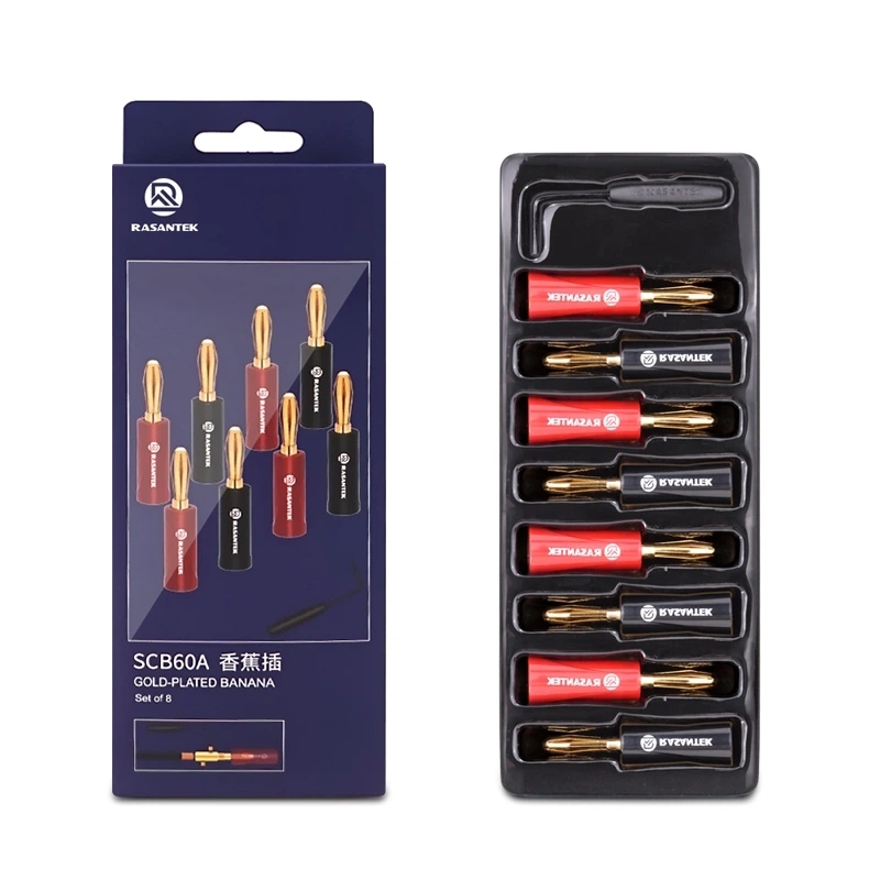 gold plated Solderless Banana Plug