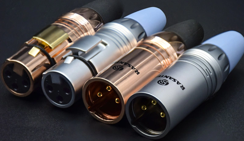 conector xlr macho hembra de 3 pines