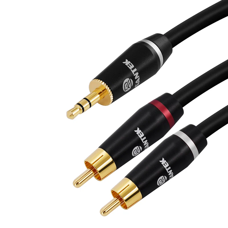 gold plated 3.5mm to rca audio cables