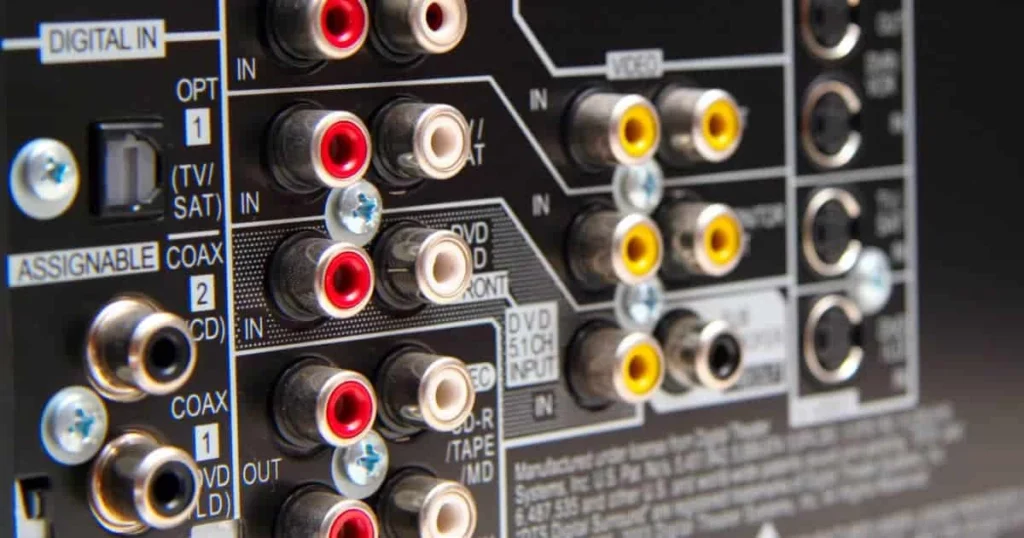 cabo coaxial ligação áudio