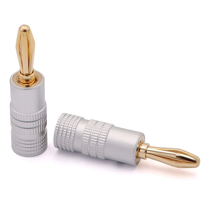 4mm cable de altavoz de audio conectores banana para altavoz