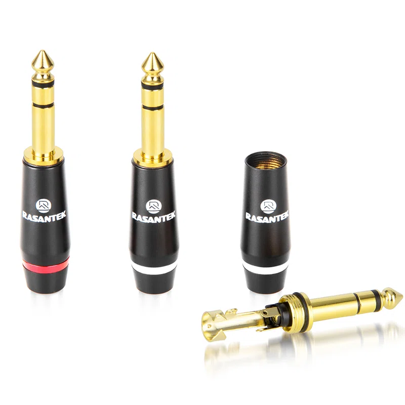 Spina stereo da 6,3 mm Sostituzione adattatore a saldare jack TRS 6,35 mm maschio