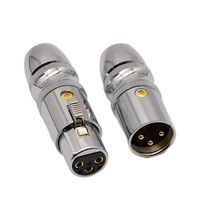 音频连接器 镀金高级 XLR 电缆麦克风连接器