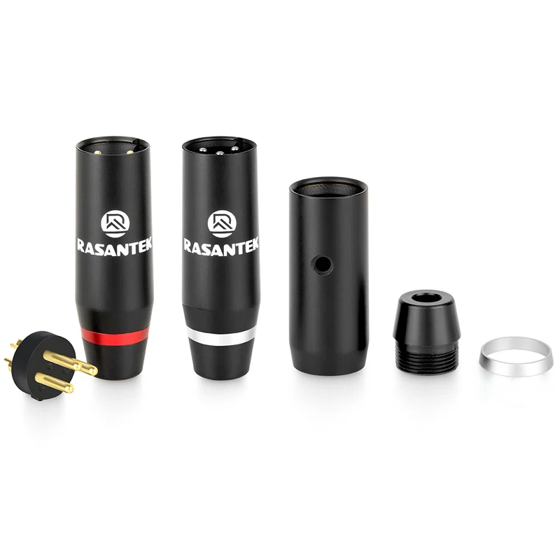 用于 4-6MM 麦克风电缆的黄铜 +AL + POM 3 针 XLR 连接器