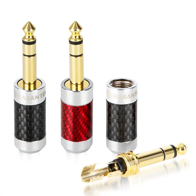Microfono in fibra di carbonio con connettore Steteo Jack ad angolo retto da 6,35 mm TRS