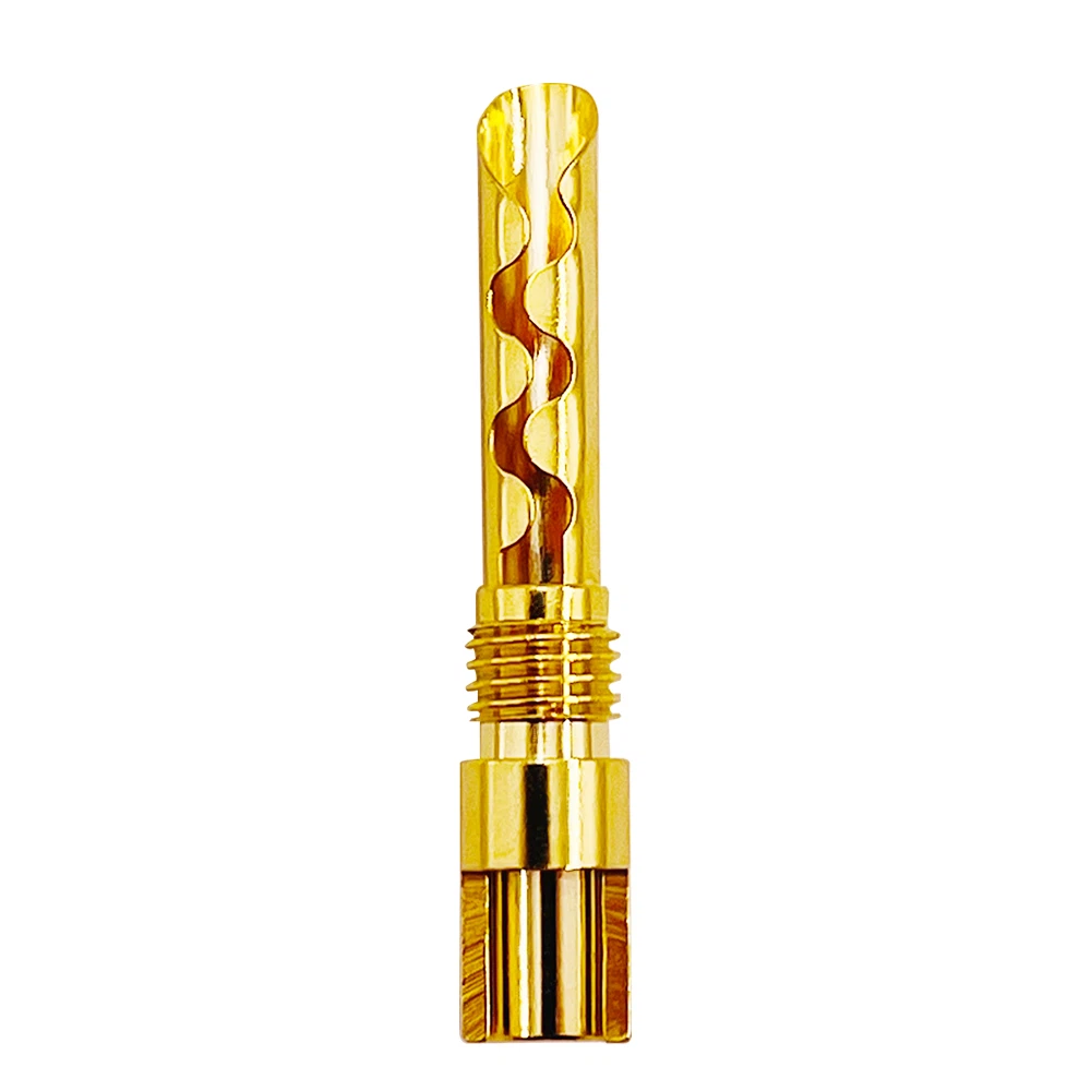 Conector banana BFA con bloqueo chapado en oro
