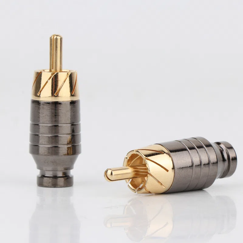HIFI 金メッキはんだ除去真鍮 RCA 端子ソケット
