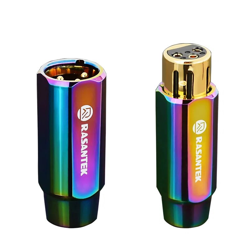 制造 XLR 公母头 3 针音频麦克风电缆信号连接器