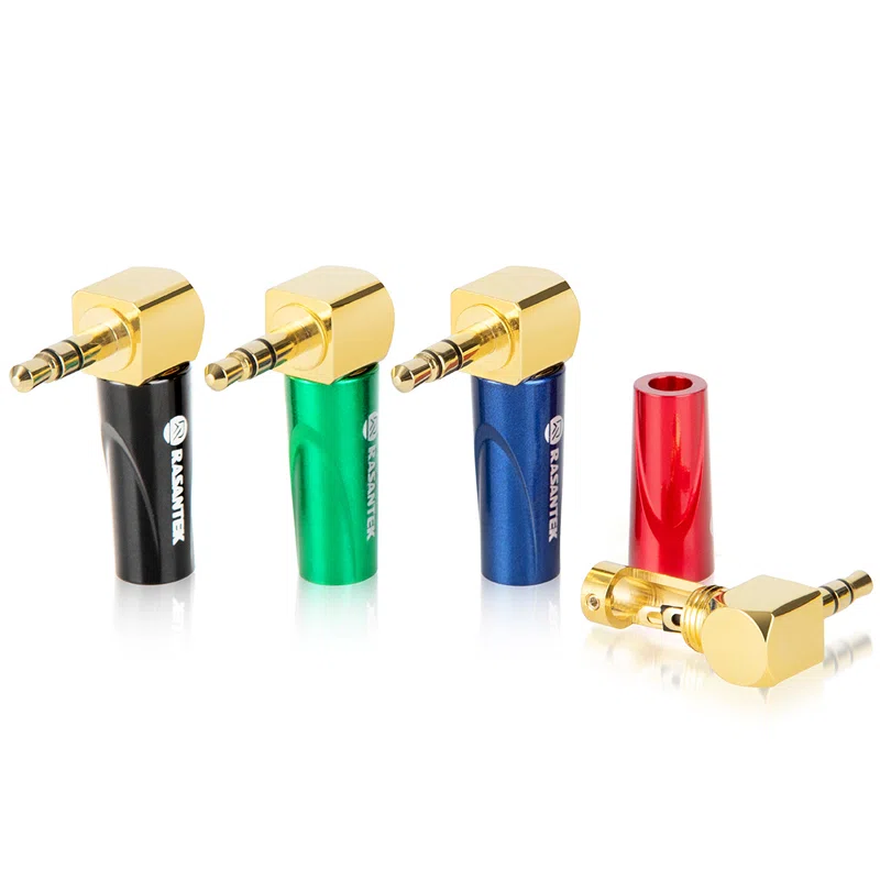 Adattatore audio HIFI per cuffie da 3,5 mm ad angolo retto a 3 poli