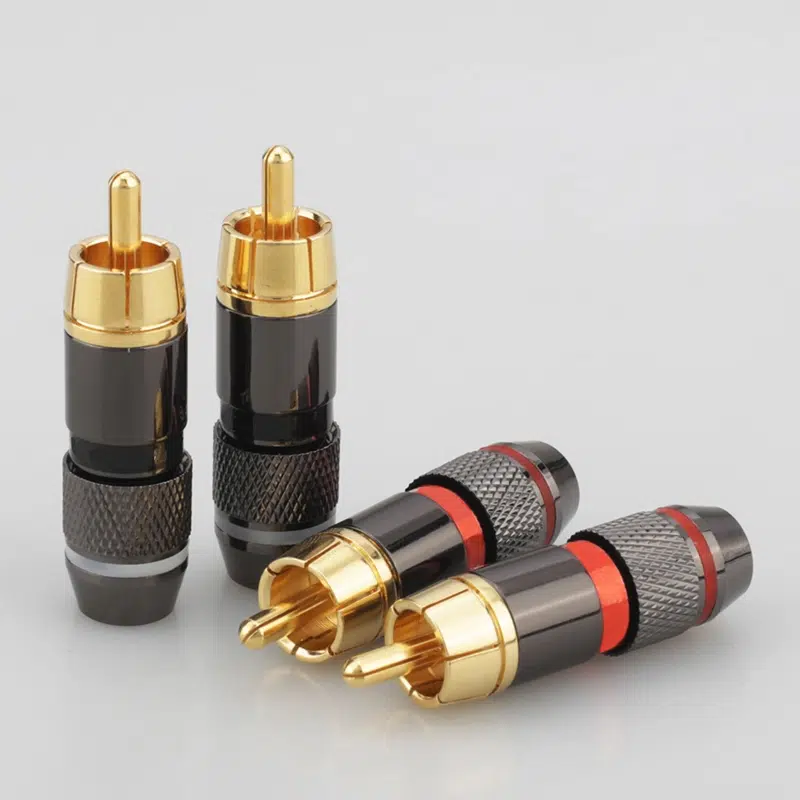 RCA ロータス オスプラグ オーディオファイル RCA ケーブルプラグ