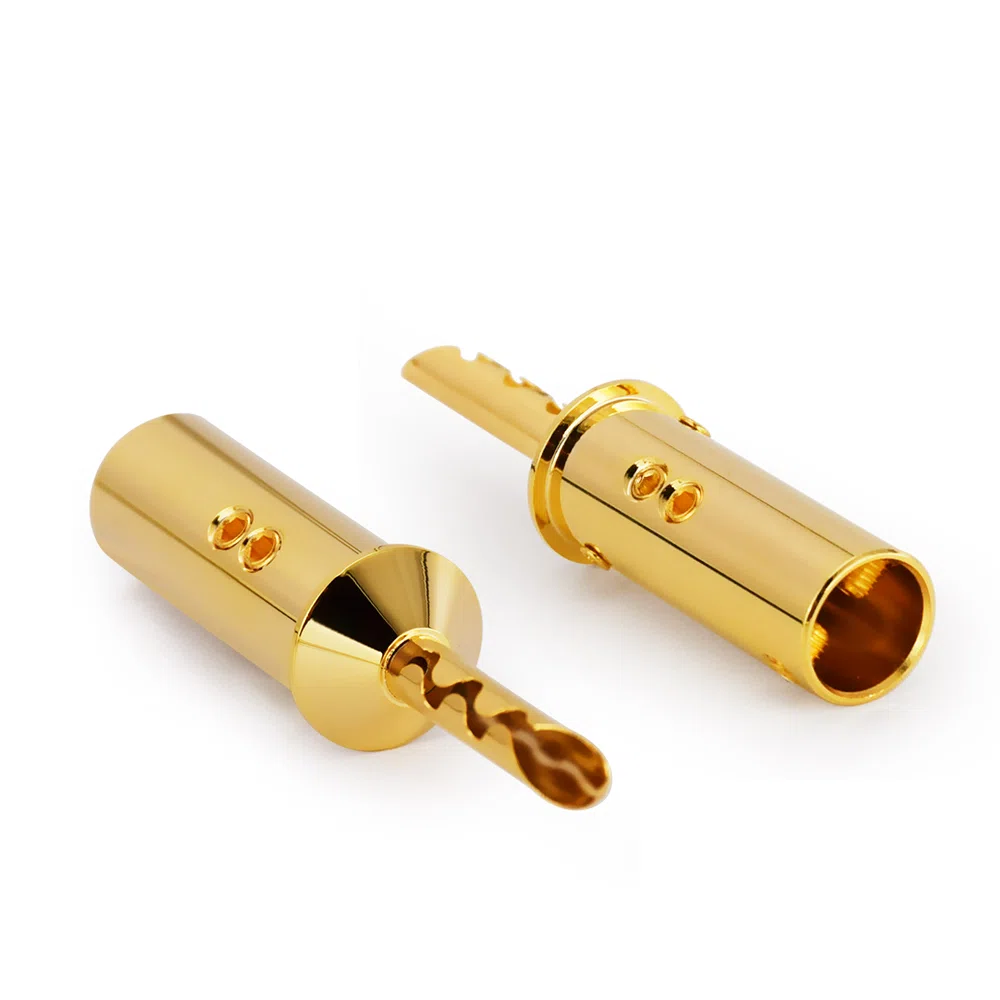 conectores banana de audio tipo tornillo