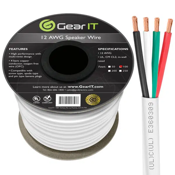 Cables de altavoz para empotrar