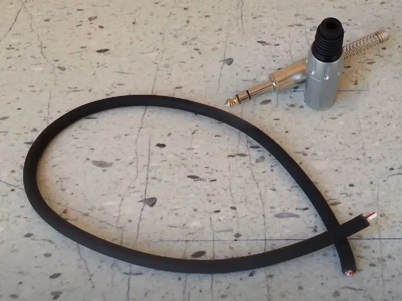 câble xlr vers trs symétrique bricolé