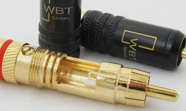 vergoldeter hi end wbt rca stecker