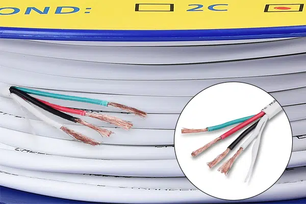 14 AWG CL2 In Wall Rated Oxygen-Free Bare Copper 4 Conductor Speaker Wire