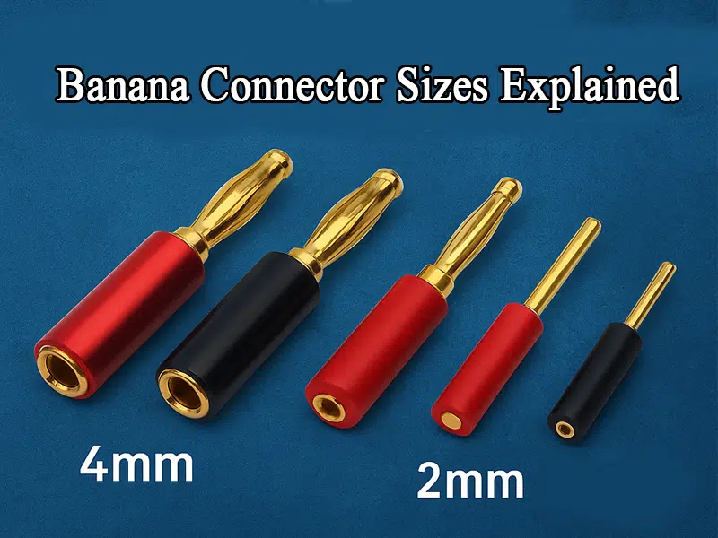 Dimensioni dei connettori a banana spiegate