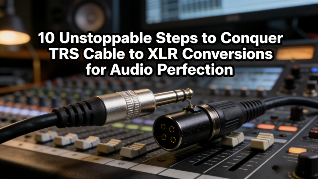 10 pasos imparables para conquistar las conversiones de cable TRS a XLR y lograr la perfección en audio