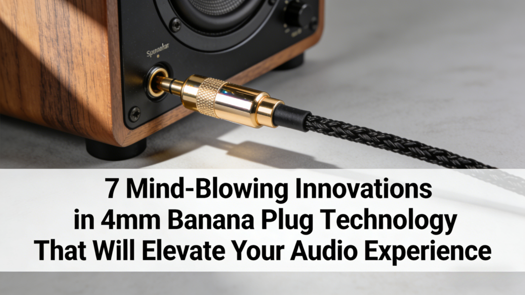 7 alucinantes innovaciones en la tecnología de conectores banana de 4 mm que mejorarán tu experiencia de audio