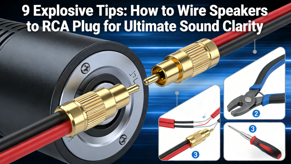 9 Consejos Explosivos Cómo Conectar Altavoces a un Conector RCA para Obtener la Máxima Claridad de Sonido