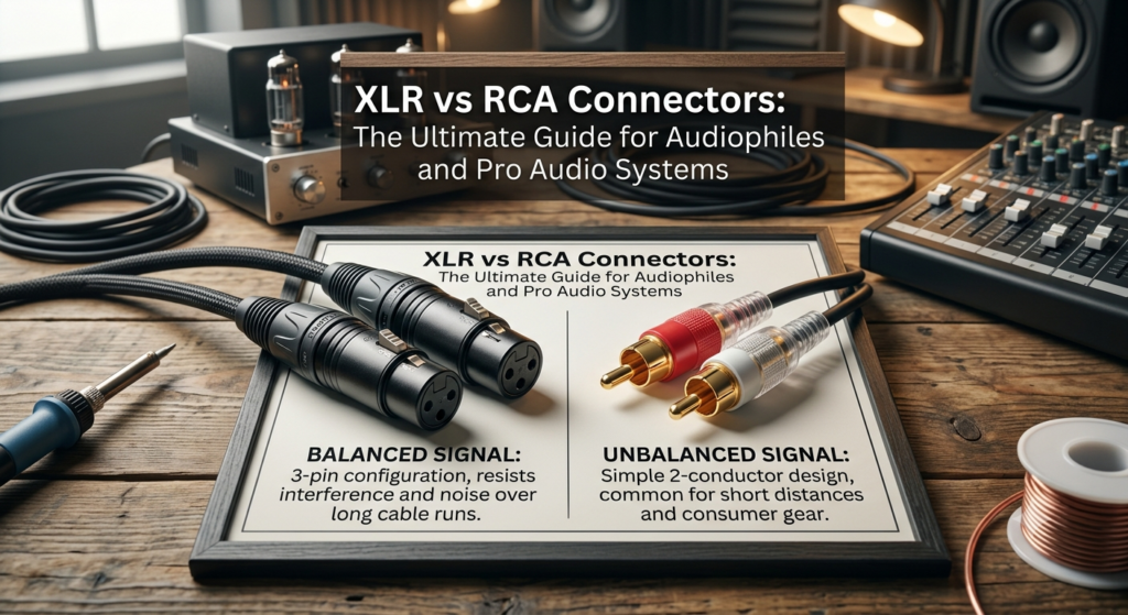 Conectores XLR vs RCA: O guia definitivo para audiófilos e sistemas de áudio profissionais