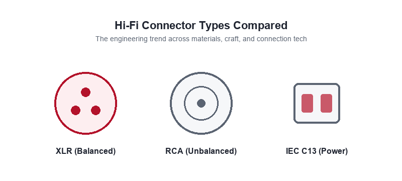 audiophile connector trends showcase by Rasantek Audio